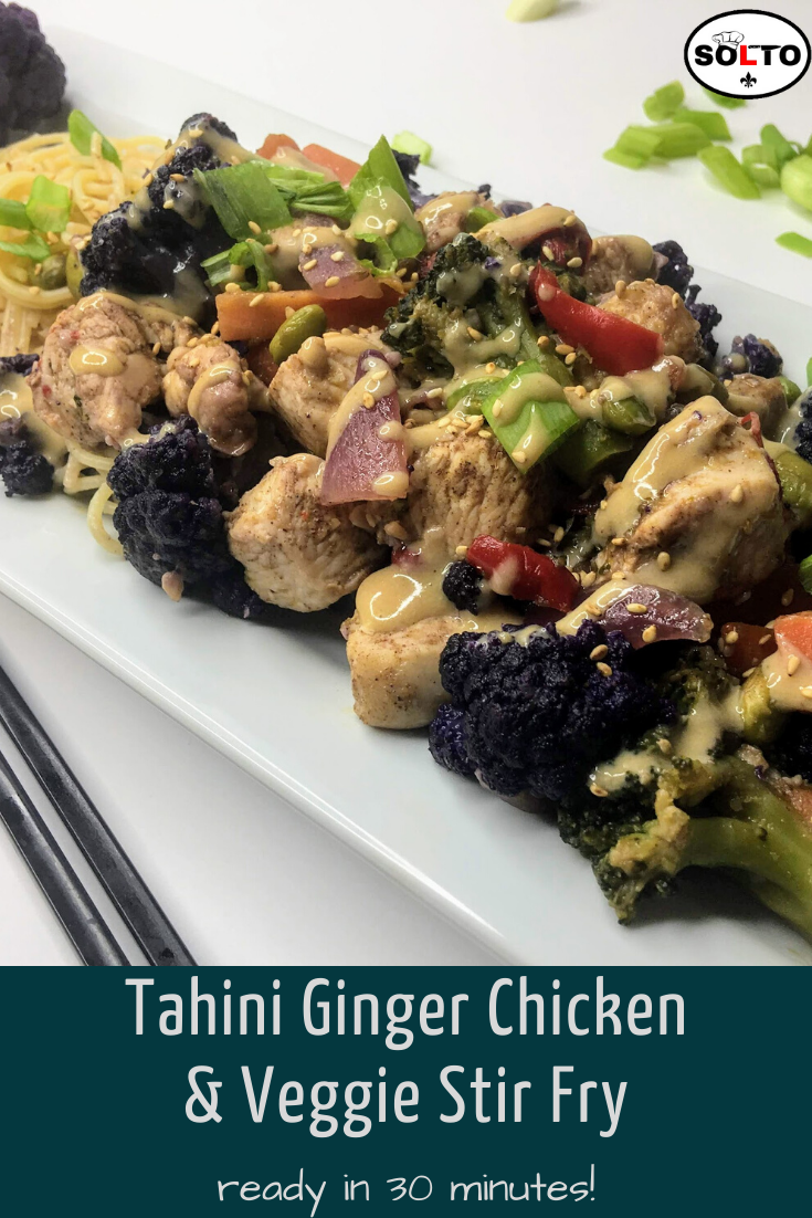Tahini Ginger Chicken & Vegetable Stir Fry SOLTO
